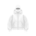 Men'S Double Hat Mask Zipper Design Winter Windproof Hoodie Sports Jacket Outdoor Activities Hiking Travel Running Sweatshirt ﻿