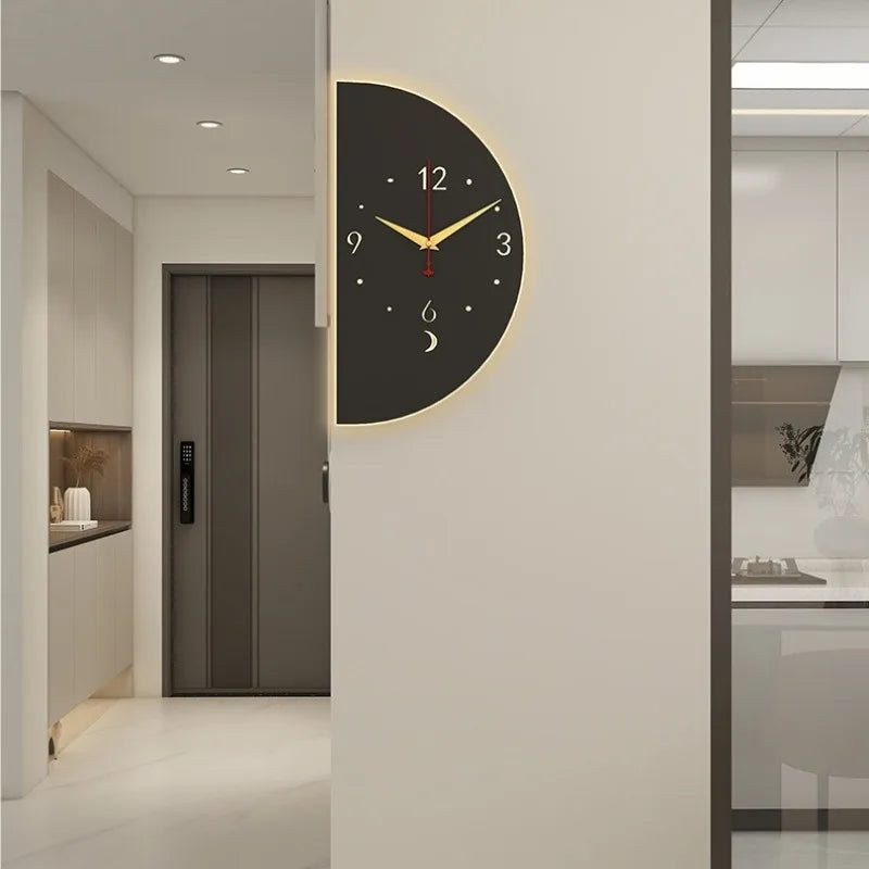 Double Side Living Room Wall Clocks Pendulum Noiseless Modern Nordic Simple Bedroom Wall Watch Unique Design Home Decoration