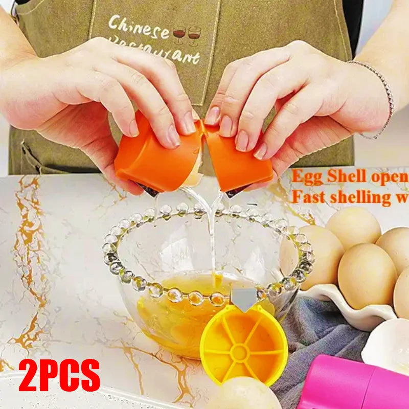 Handheld Egg Cracker & Shell Opener — Crack Any Egg in 3 Seconds | No-Mess Kitchen Tool