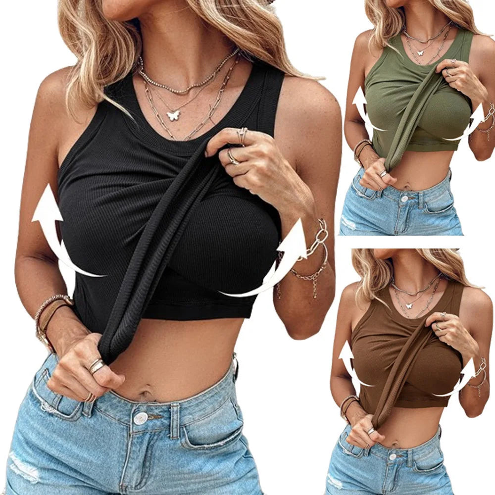 Women's Sleeveless Vest Top – Soft Summer Essential