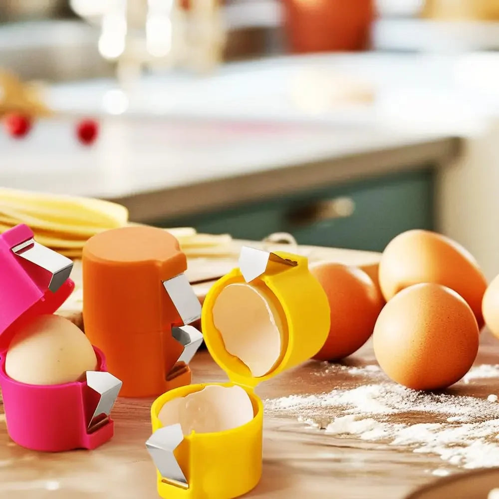 Handheld Egg Cracker & Shell Opener — Crack Any Egg in 3 Seconds | No-Mess Kitchen Tool