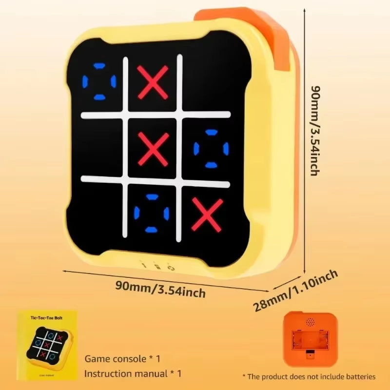 Tic-Tac-Toe Board Board Multifunctional Electronic Games Montessori Puzzle Table Game Chess Chess Set Portable for Adults Kids